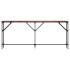 Mesa consola madera de ingeniería roble ahumado 180x23x75