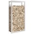 Estante para leña acero inoxidable 80x28x154
