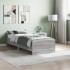 Estructura de cama madera de ingeniería Sonoma gris 75x190
