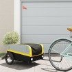 Remolque para bicicleta hierro negro y amarillo 45 kg