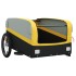 Remolque para bicicleta hierro negro y amarillo 45