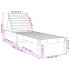 Tumbona de madera maciza douglas 199,5x60x74