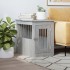 Jaula para perros madera de ingeniería gris Sonoma 45x62x59