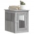 Jaula para perros madera de ingeniería gris Sonoma 45x62x59
