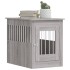 Jaula para perros madera de ingeniería gris Sonoma 55x80x68
