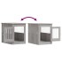 Jaula para perros madera de ingeniería gris Sonoma 55x80x68