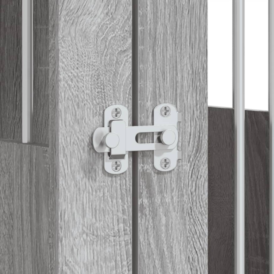 Jaula para perros madera de ingeniería gris Sonoma 55x80x68