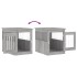 Jaula para perros madera de ingeniería gris Sonoma 55x75x65