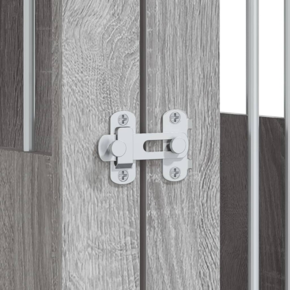 Jaula para perros madera de ingeniería gris Sonoma 55x75x65