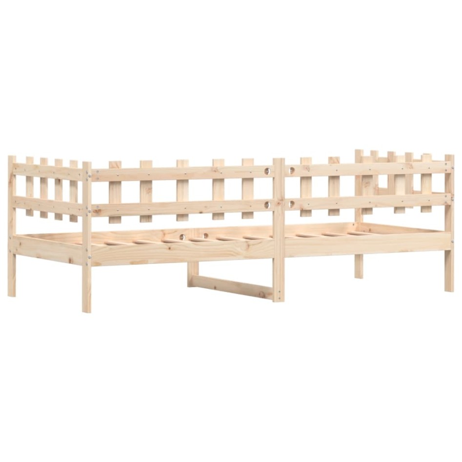 Sofá cama sin colchón madera maciza de pino 90x200