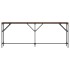 Mesa consola madera de ingeniería marrón roble 200x29x75