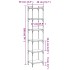 Librería 6 estantes madera ingeniería roble ahumado