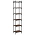 Librería 6 estantes madera ingeniería roble marrón 40x30x188