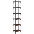Librería 6 estantes madera ingeniería roble marrón 40x30x188