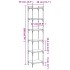 Librería 6 estantes madera ingeniería roble marrón 40x30x188
