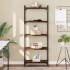 Librería 5 estantes madera ingeniería roble ahumado