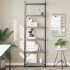 Librería 6 estantes madera ingeniería gris Sonoma 60x30x188