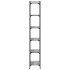 Librería 6 estantes madera ingeniería gris Sonoma 60x30x188