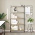 Librería 5 estantes madera ingeniería roble Sonoma 80x30x154