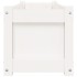 Jardinera de madera maciza de pino blanca 90x31x31