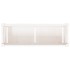 Jardinera de madera maciza de pino blanca 90x31x31