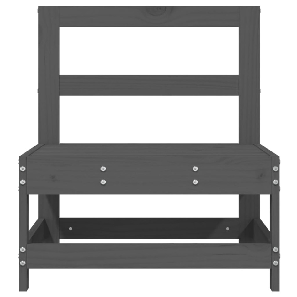 Sofá central de jardín madera maciza de pino