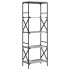 Librería 5 estantes madera ingeniería gris Sonoma 59x35x171