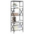 Librería 5 estantes madera ingeniería gris Sonoma 59x35x171