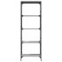 Librería 5 estantes madera ingeniería gris Sonoma 59x35x171