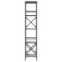 Librería 5 estantes madera ingeniería gris Sonoma 59x35x171