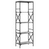 Librería 5 estantes madera ingeniería gris Sonoma 59x35x171