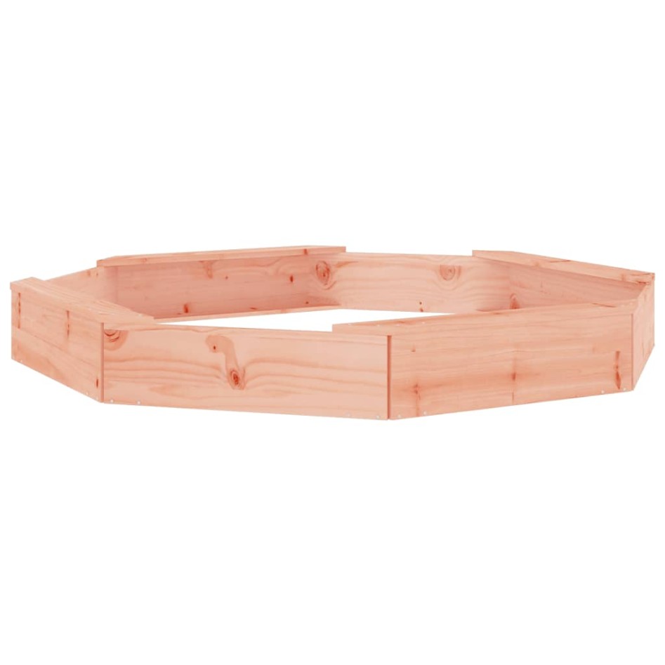 Arenero con asientos octógono madera maciza de abeto