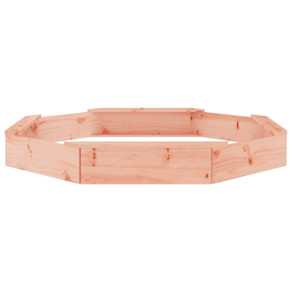 Arenero con asientos octógono madera maciza de abeto