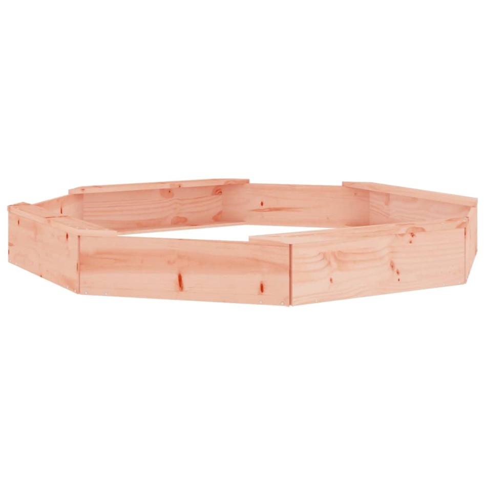 Arenero con asientos octógono madera maciza de abeto
