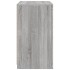 Aparador con luces LED madera de ingeniería gris