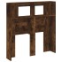 Cabecero LED madera ingeniería roble ahumado 100x18,5x103,5