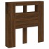 Cabecero LED madera ingeniería roble marrón 100x18,5x103,5
