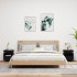 Mesitas de noche con luces LED 2 unidades negro 40x39x48,5
