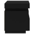 Mesitas de noche con luces LED 2 unidades negro 40x39x48,5