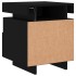 Mesitas de noche con luces LED 2 unidades negro 40x39x48,5