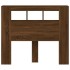 Cabecero LED madera ingeniería roble marrón 120x18,5x103,5