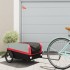 Remolque para bicicleta hierro negro y rojo 45