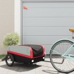 Remolque para bicicleta hierro negro y rojo 45 kg