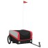 Remolque para bicicleta hierro negro y rojo 45