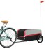 Remolque para bicicleta hierro negro y rojo 45