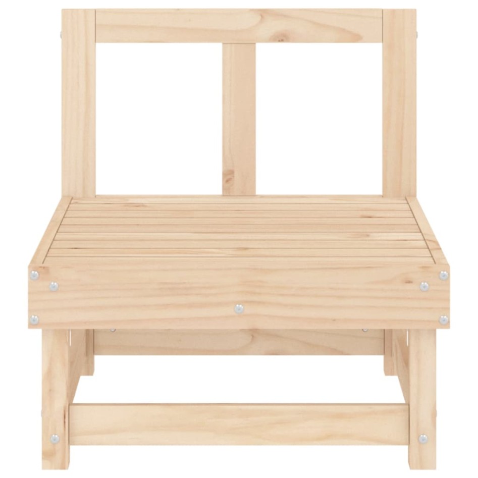 Sofá central de jardín madera maciza de