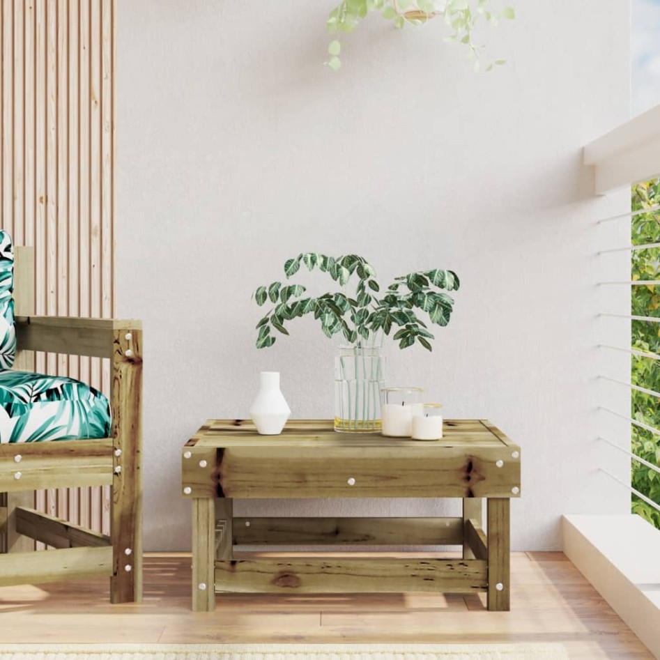 Taburete de jardín madera de pino