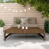 Taburete de jardín madera maciza de pino marrón miel 120x80