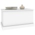 Baúl de almacenaje madera contrachapada blanco 70x40x38