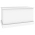 Baúl de almacenaje madera contrachapada blanco 70x40x38